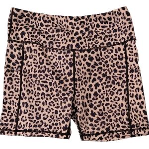 Leopard Patterned Women's Bike Shorts
